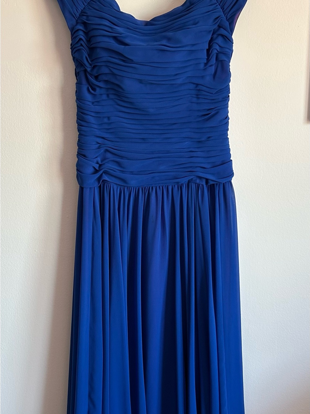 Royal  Blue Ruched party Dress perfect for Wedding Prom or Any party Size 12